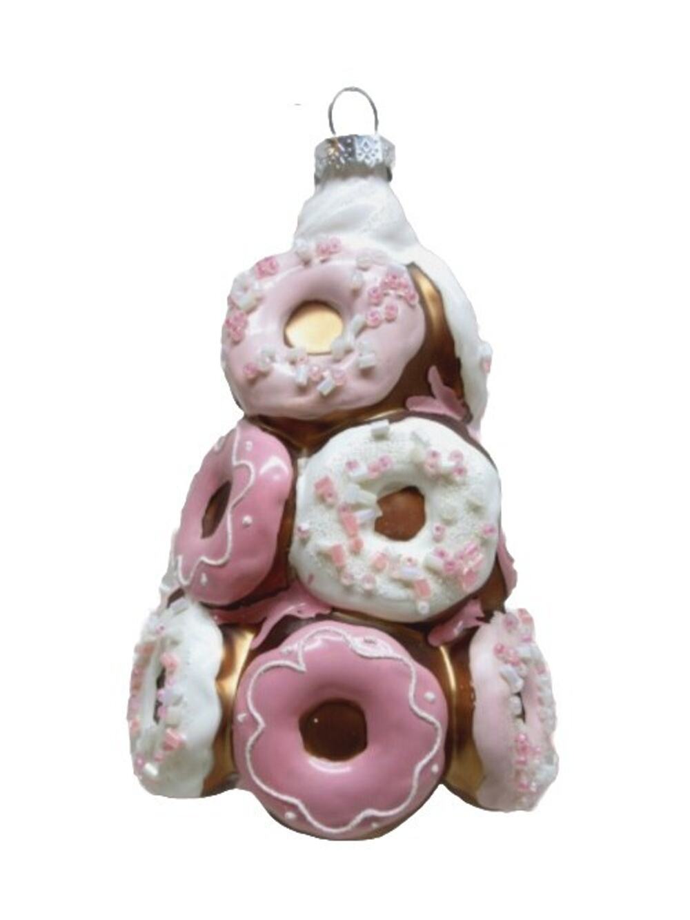 Donut Tree December Diamonds Nutcracker Glass Christmas 5" Ornament 79-81625